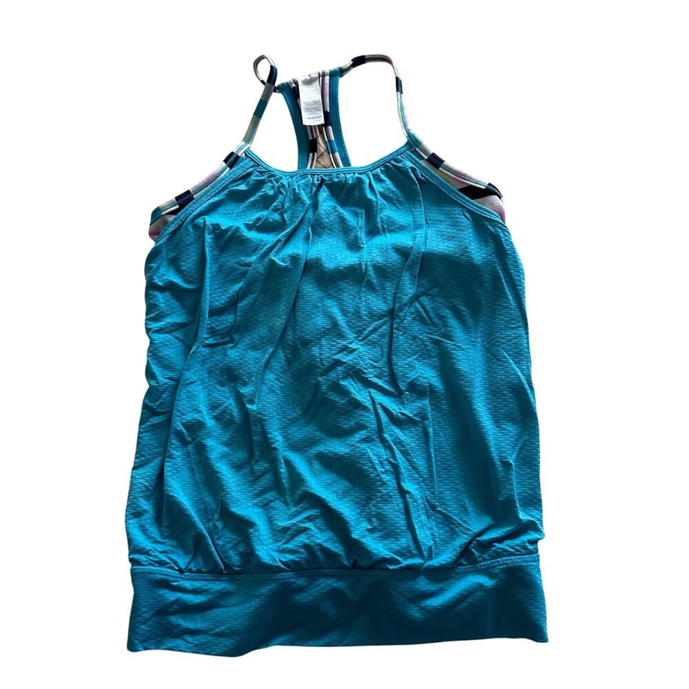 Lululemon Ivivva Teal Double Dutch Bra Tank Top - Size 10